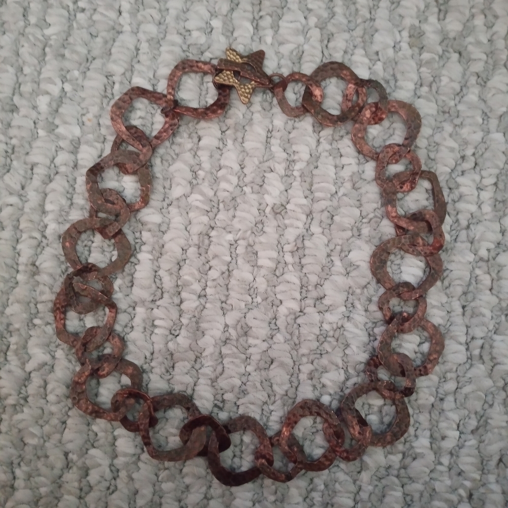 Rust Colored Loose Choke Necklace